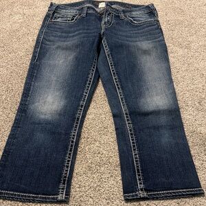 Silver Aiko Dark Wash Women’s Jeans - Blue